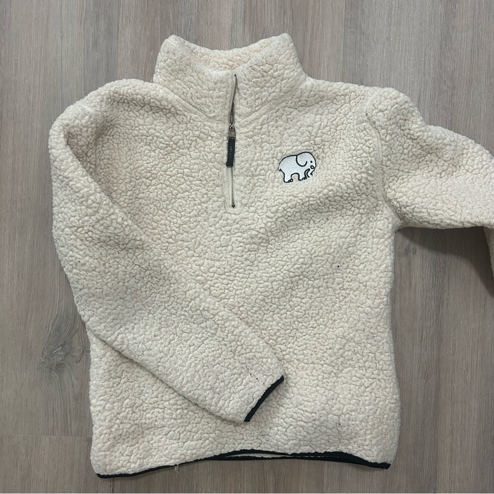 Ivory Ella Sherpa Quarter Zip
